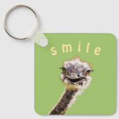 Happy Ostrich Sleutelhanger Gift - Smile (Voorkant)