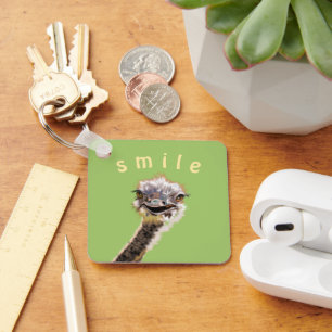 Happy Ostrich Sleutelhanger Gift - Smile