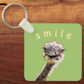 Happy Ostrich Sleutelhanger Gift - Smile (Voorkant)