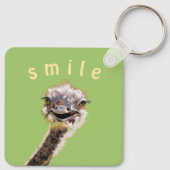 Happy Ostrich Sleutelhanger Gift - Smile (Achterkant)