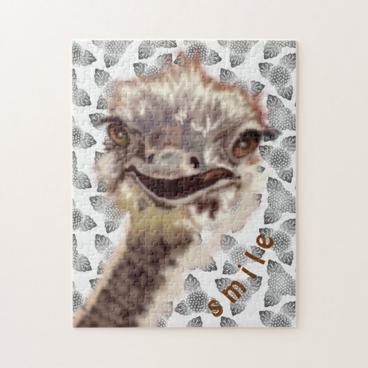 Happy Ostrich - Smile - Legpuzzel (Verticaal)