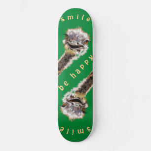 Happy Ostrich - Smile Persoonlijk Skateboard