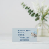 Happy Otter Animal Business Logo Visitekaartje (Staand voorkant)