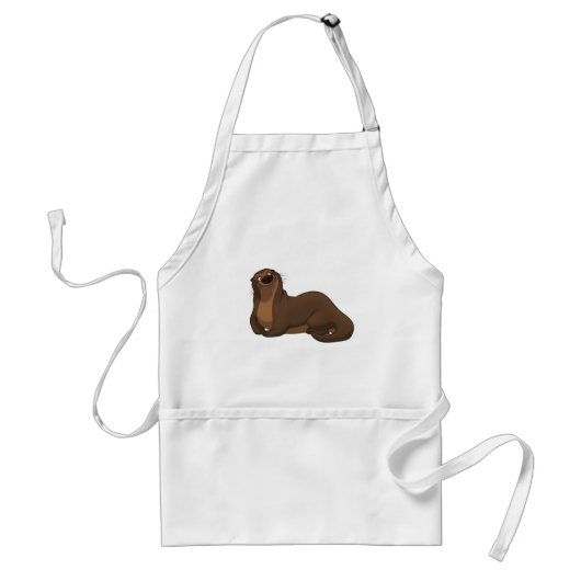 Happy Otter Apron Standaard Schort (Voorkant)