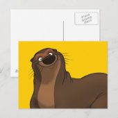 Happy Otter Briefkaart (Voorkant / Achterkant)