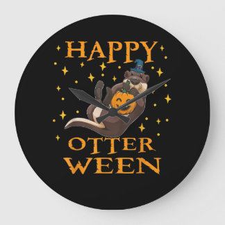 Happy Otterween Cute Zee Otter Halloween Costume Grote Klok