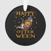 Happy Otterween Cute Zee Otter Halloween Costume Ornament (voorkant)