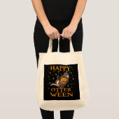 Happy Otterween Cute Zee Otter Halloween Costume Tote Bag (Voorkant (product))