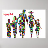 Happy Out-Poster Poster (Voorkant)