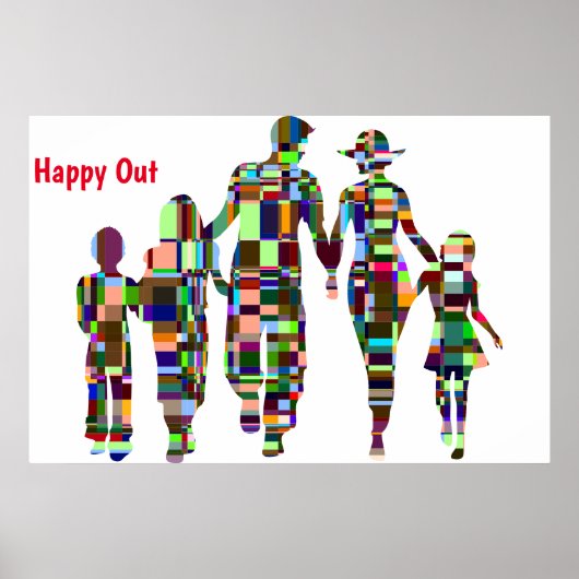Happy Out-Poster Poster (Voorkant)