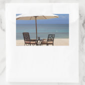 Happy Out Rechthoekige Sticker (Tas)