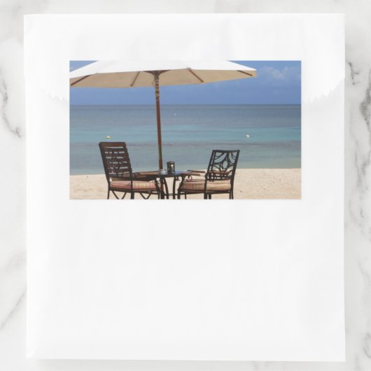 Happy Out Rechthoekige Sticker (Tas)