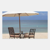 Happy Out Rechthoekige Sticker (Voorkant)