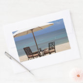 Happy Out Rechthoekige Sticker (Envelop)