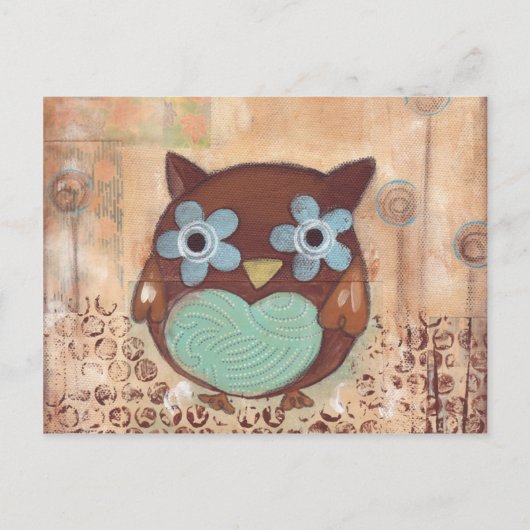 Happy Owl Briefkaart (Voorkant)