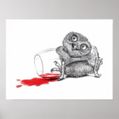 Happy Owl - Drink Poster (Voorkant)