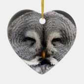 Happy Owl Keramisch Ornament (Voorkant)