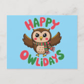 Happy Owlidays Feestdagenkaart (Voorkant)