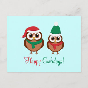 Happy Owlidays Feestdagenkaart