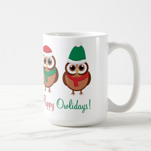 Happy Owlidays Koffiemok (Rechts)