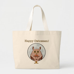 Happy Owloween Grote Tote Bag
