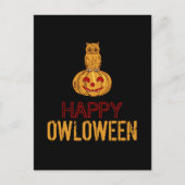Happy Owloween, Halloween Briefkaart (Voorkant)