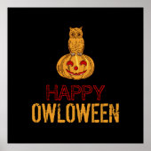 Happy Owloween, Halloween Poster (Voorkant)
