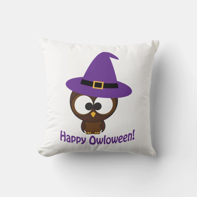 Happy Owloween Kussen (Voorkant)
