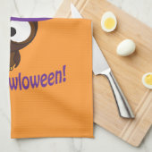 Happy Owloween Theedoek (Quarter Fold)