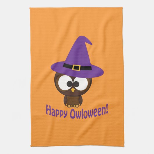 Happy Owloween Theedoek (Verticaal)