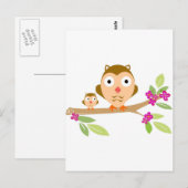 Happy Owls Briefkaart (Voorkant / Achterkant)