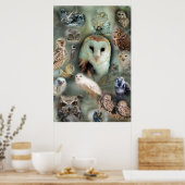 Happy Owls poster print (Keuken)