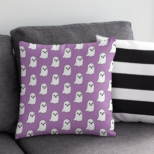 Happy Paars Ghost Pattern Halloween Kussen
