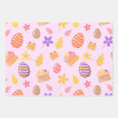 Happy Paars Pasen Inpakpapier Vel (Voorkant 3)