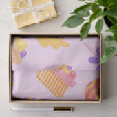 Happy Paars Pasen Tissuepapier (Geschenk)