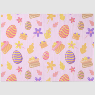 Happy Paars Pasen Tissuepapier