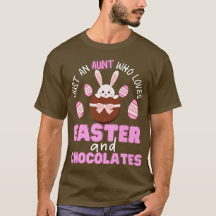 Happy Paasdag tante Paaseieren en Bunnies Fan E T-shirt