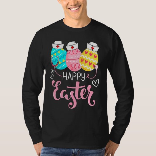 Happy Paasdag Verpleegdienst Stet Bunny Egg Zurse  T-shirt (Voorkant)