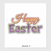 Happy Paasdecal Sticker (Vel)