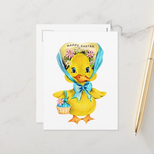 Happy Paaseend  Feestdagenkaart (Voorkant / Achterkant in situ)