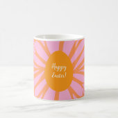 Happy Paasfloral burst oranje ei Koffiemok (Center)