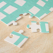 Happy Paasgebluste oranje ei met geblazen florale Legpuzzel (Zijkant)