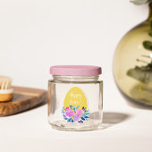 Happy Paasgebluste oranje ei met geblazen florale Sticker