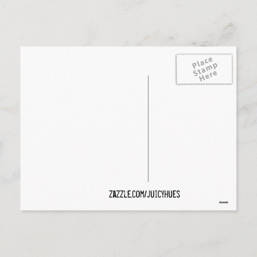 Happy Paasgeel  briefkaart florale  (Achterkant)