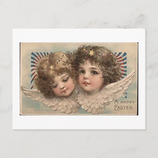  Happy Paashaar van Cherubs Briefkaart (Voorkant)