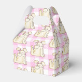 Happy Paashes op Gingham Bedankdoosjes (Achterkant)