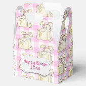 Happy Paashes op Gingham Bedankdoosjes (Geopend)