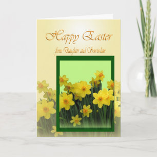 Happy Paaskaart van dochter en zoon in de wet Feestdagen Kaart