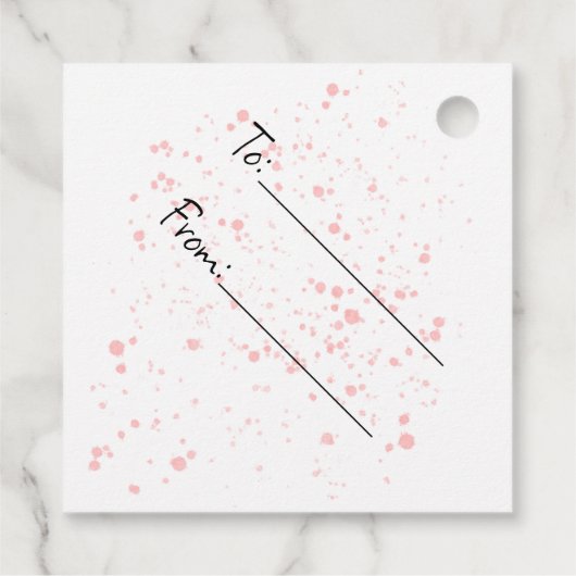 Happy paasluchtballon bedankjes labels (Achterkant)