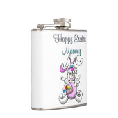 Happy Paasmam Vinyl Wrapped Flask Heupfles (Rechts)